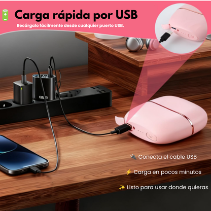 LumiSilk™| Cepillo Alisador Portátil Recargable