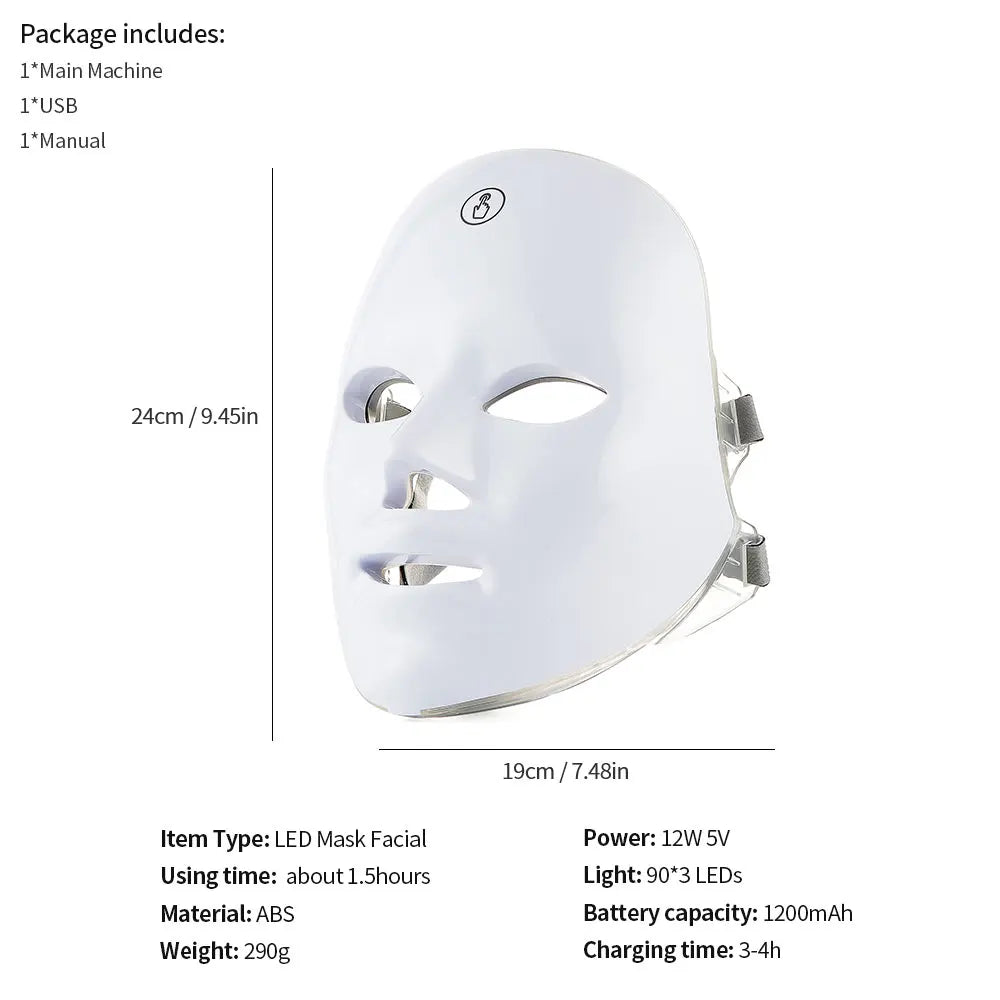 LED Glow Mask™ — Piel Radiante en 10 Minutos al Día