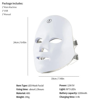 LED Glow Mask™ — Piel Radiante en 10 Minutos al Día