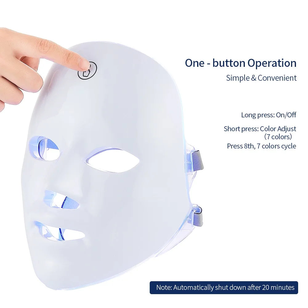 LED Glow Mask™ — Piel Radiante en 10 Minutos al Día